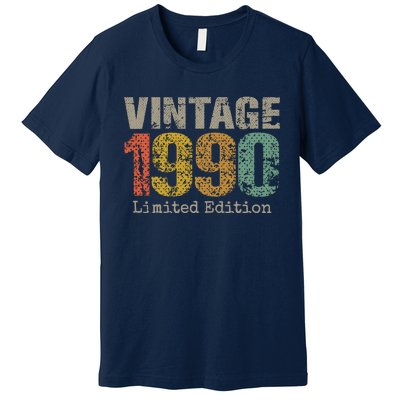 34 Year Old Gifts Vintage 1990 Limited Edition 34th Birthday Premium T-Shirt