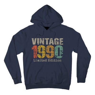 34 Year Old Gifts Vintage 1990 Limited Edition 34th Birthday Tall Hoodie