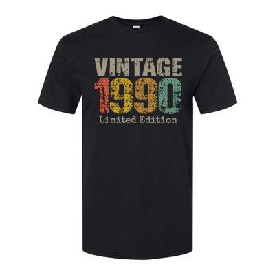 34 Year Old Gifts Vintage 1990 Limited Edition 34th Birthday Softstyle CVC T-Shirt