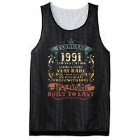 32 Year Old Awesome Since February 1991 32nd Birthday Gift Mesh Reversible Basketball Jersey Tank