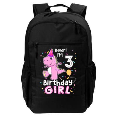 3 Year Old Dinosaur Birthday 3rd T Rex Dino Three Saurus Daily Commute Backpack