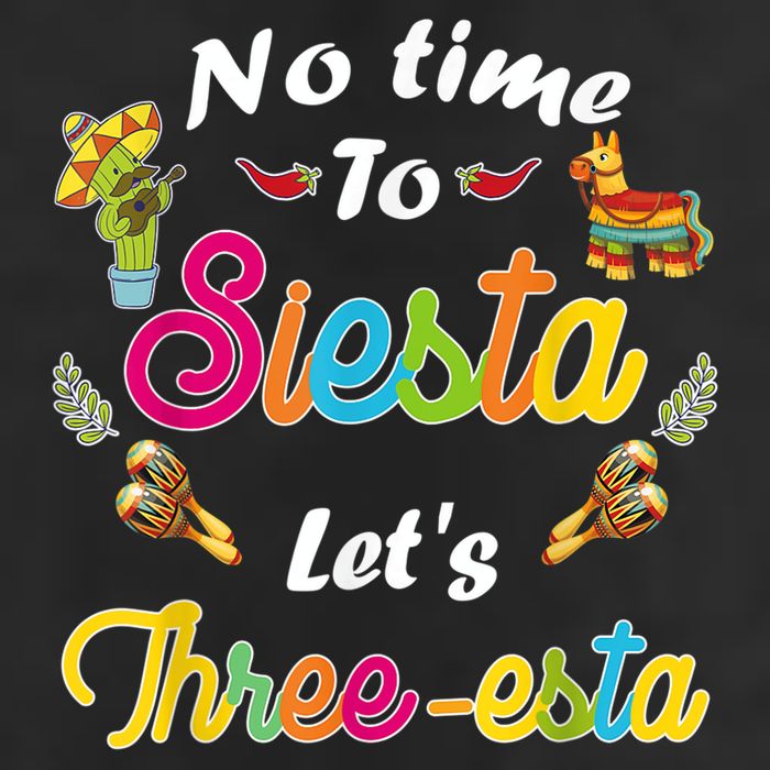 3 Year Old Mexican Fiesta no time to siesta let's Three-esta Adult Drive Performance Visor
