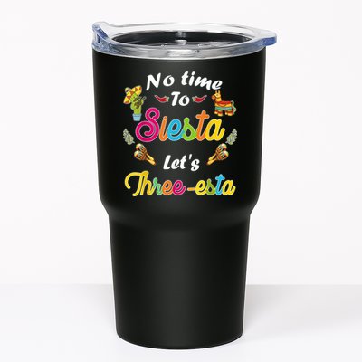3 Year Old Mexican Fiesta no time to siesta let's Three-esta Tumbler