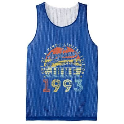 30 Year Old Awesome Since June 1993 30th Birthday Mesh Reversible Basketball Jersey Tank