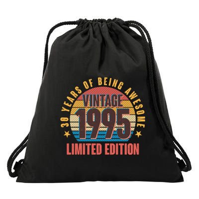30 Years Of Being Awesome 1995 Limited Edition Vintage Retro Drawstring Bag