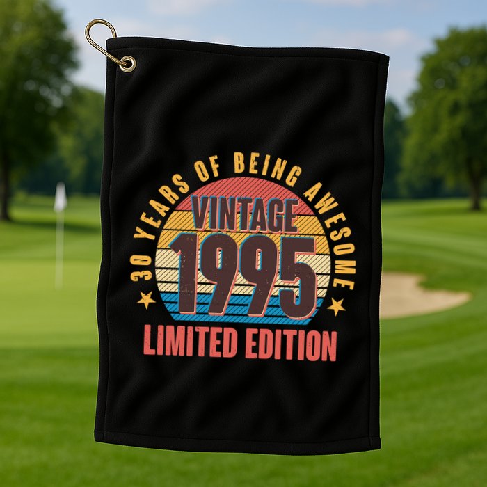 30 Years Of Being Awesome 1995 Limited Edition Vintage Retro Golf Towel