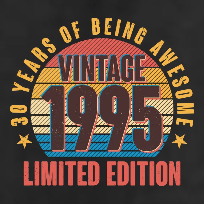 30 Years Of Being Awesome 1995 Limited Edition Vintage Retro Golf Towel