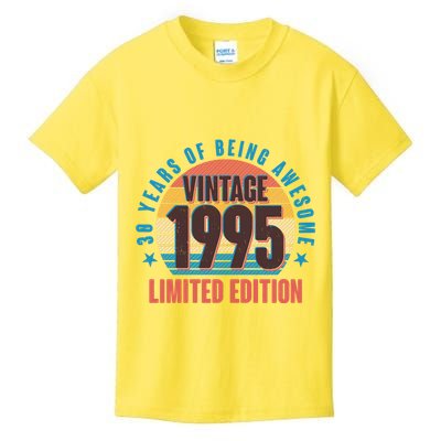 30 Years Of Being Awesome 1995 Limited Edition Vintage Retro Kids T-Shirt