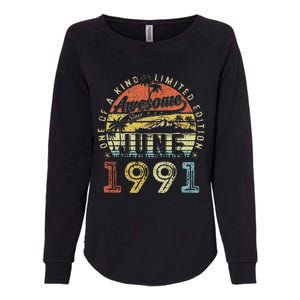 32 Year Old Awesome Since June 1991 32th Birthday Womens California Wash Sweatshirt