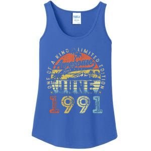 32 Year Old Awesome Since June 1991 32th Birthday Ladies Essential Tank