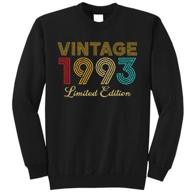 30 Years Old Vintage 1993 Limited Edition 30th Birthday Sweatshirt