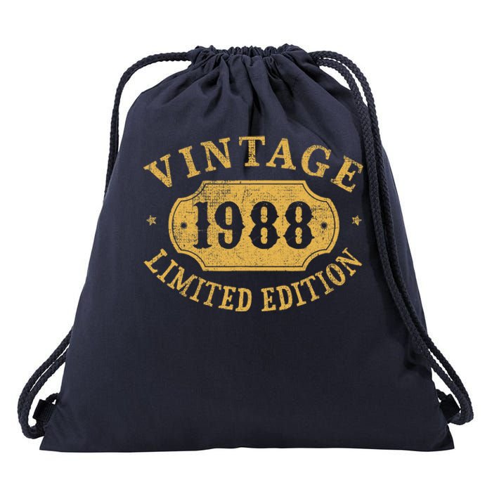 35 years old 35th Birthday Anniversary Best Limited 1988 Drawstring Bag