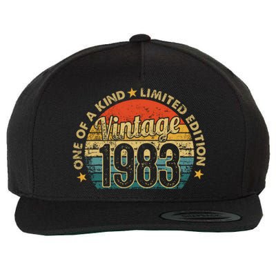 39 Years Old Vintage 1983 Limited Edition 39th Wool Snapback Cap