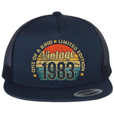 39 Years Old Vintage 1983 Limited Edition 39th Flat Bill Trucker Hat