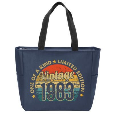 39 Years Old Vintage 1983 Limited Edition 39th Zip Tote Bag