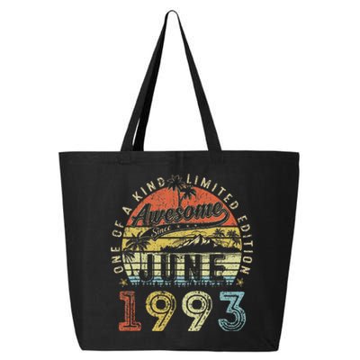 30 Year Old Awesome Since June 1993 30th Birthday 25L Jumbo Tote