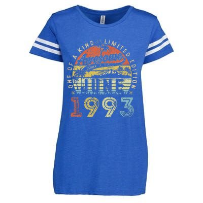 30 Year Old Awesome Since June 1993 30th Birthday Enza Ladies Jersey Football T-Shirt