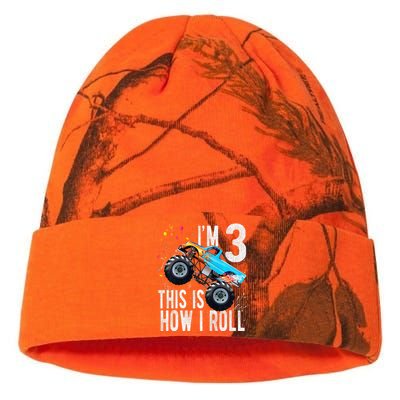 3 Year Old 3rd Birthday Boy Monster Truck Car Kati Licensed 12" Camo Beanie