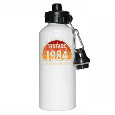 38 Year Old Gifts Retro Vintage 1984 Limited Edition 38th Birthday Aluminum Water Bottle