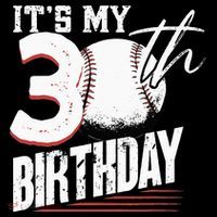 30 Years Old Vintage Baseball 30th Birthday T-Shirt