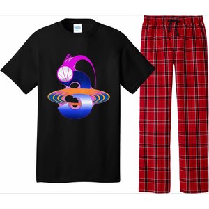 3 Year Old Space Basketball 3rd Birthday Party Theme Pajama Set