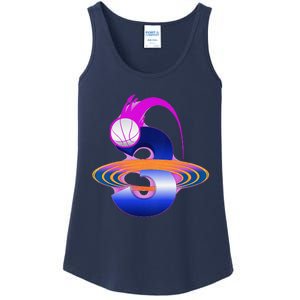 3 Year Old Space Basketball 3rd Birthday Party Theme Ladies Essential Tank