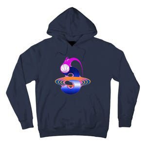 3 Year Old Space Basketball 3rd Birthday Party Theme Tall Hoodie