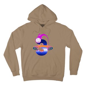 3 Year Old Space Basketball 3rd Birthday Party Theme Hoodie