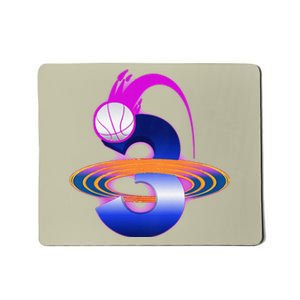 3 Year Old Space Basketball 3rd Birthday Party Theme Mousepad