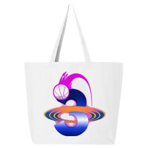 3 Year Old Space Basketball 3rd Birthday Party Theme 25L Jumbo Tote