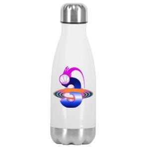 3 Year Old Space Basketball 3rd Birthday Party Theme Stainless Steel Insulated Water Bottle