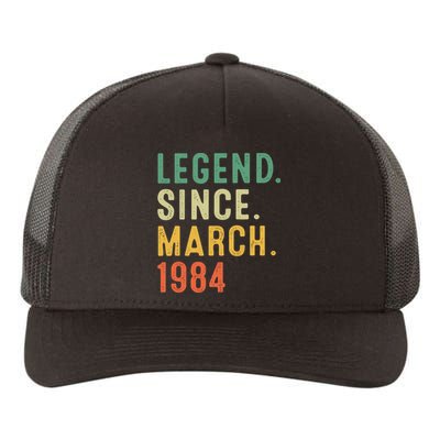 39 Years Old Gifts Awesome Since March 1984 39th Birthday Yupoong Adult 5-Panel Trucker Hat