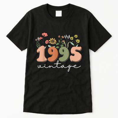 30 Years Old Vintage 1995 30th Birthday Wildflower Women Tall T-Shirt