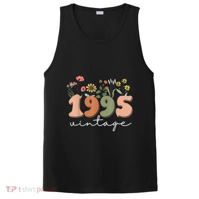 30 Years Old Vintage 1995 30th Birthday Wildflower Women PosiCharge Competitor Tank