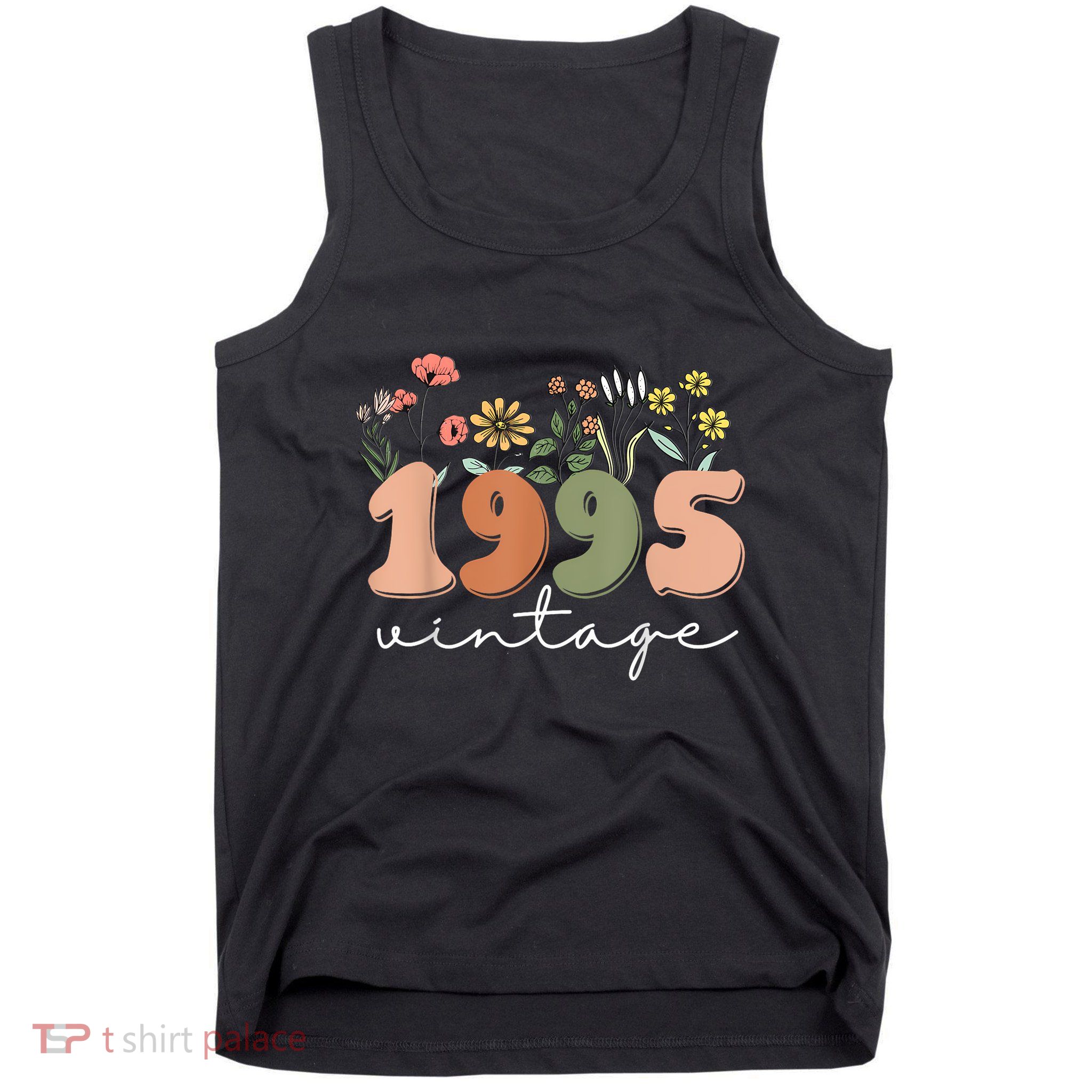 30 Years Old Vintage 1995 30th Birthday Wildflower Women Tank Top