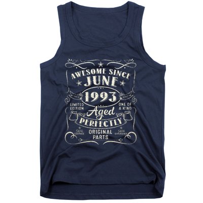 30 Year Old Awesome Since June 1993 30th Birthday Tank Top