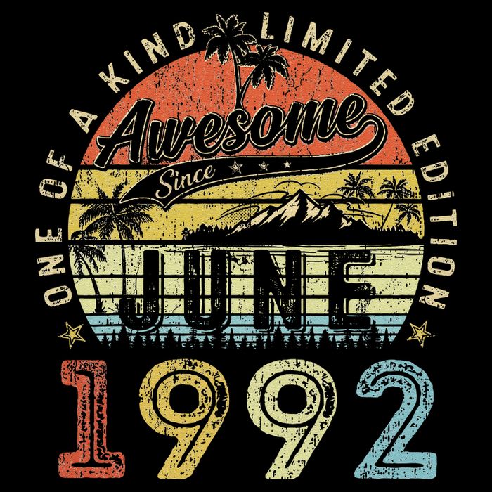 31 Year Old Awesome Since June 1992 31th Birthday Visor