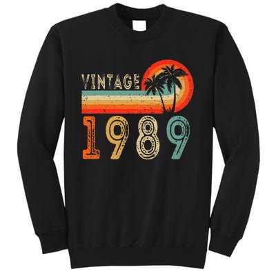 34 Year Old Gift Vintage 1989 Made In 1989 34th Birthday Sweatshirt