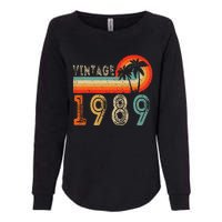 34 Year Old Gift Vintage 1989 Made In 1989 34th Birthday Womens California Wash Sweatshirt