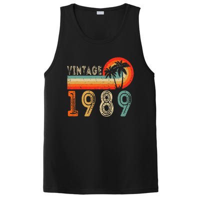 34 Year Old Gift Vintage 1989 Made In 1989 34th Birthday PosiCharge Competitor Tank