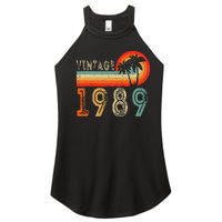 34 Year Old Gift Vintage 1989 Made In 1989 34th Birthday Women's Perfect Tri Rocker Tank