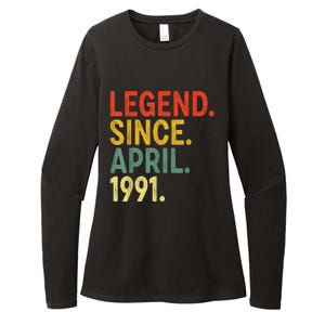 32 Year Old Legend Since April 1991 32nd Birthday Womens CVC Long Sleeve Shirt