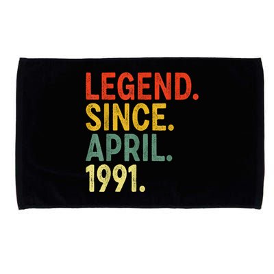 32 Year Old Legend Since April 1991 32nd Birthday Microfiber Hand Towel