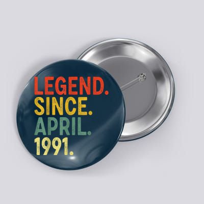 32 Year Old Legend Since April 1991 32nd Birthday Button