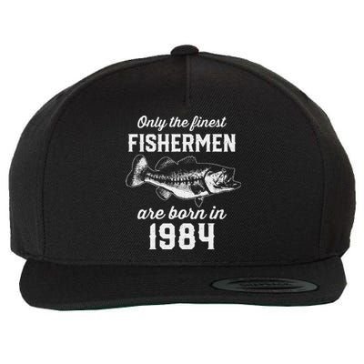 39 Year Old Fisherman Fishing 1984 39th Birthday Wool Snapback Cap