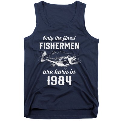 39 Year Old Fisherman Fishing 1984 39th Birthday Tank Top