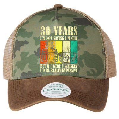 30 Year Old Vintage Bourbon Vintage Whiskey 30th Birthday Legacy Tie Dye Trucker Hat