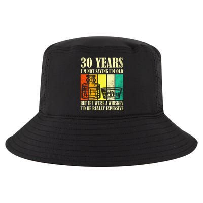 30 Year Old Vintage Bourbon Vintage Whiskey 30th Birthday Cool Comfort Performance Bucket Hat