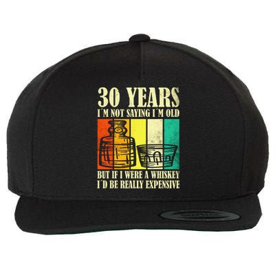 30 Year Old Vintage Bourbon Vintage Whiskey 30th Birthday Wool Snapback Cap