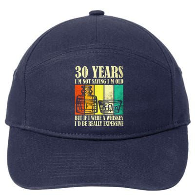 30 Year Old Vintage Bourbon Vintage Whiskey 30th Birthday 7-Panel Snapback Hat